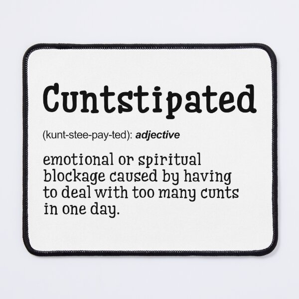 Item preview, Cuntstipated | Definition Print | Bathroom Print | WC Print | Wall Art | Wall Decor | Funny Print | Gift Idea | Funny Quotes designed and sold by peacefulcreator.