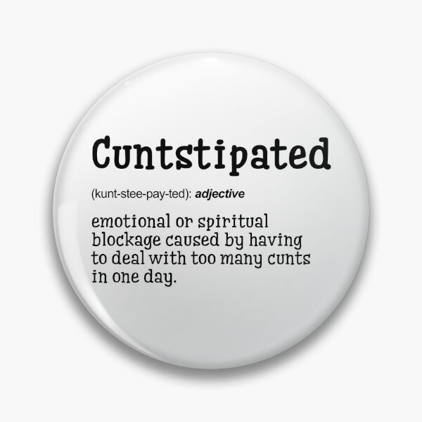Item preview, Cuntstipated | Definition Print | Bathroom Print | WC Print | Wall Art | Wall Decor | Funny Print | Gift Idea | Funny Quotes designed and sold by peacefulcreator.