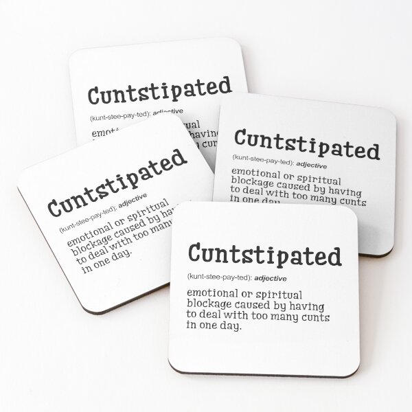 Item preview, Cuntstipated | Definition Print | Bathroom Print | WC Print | Wall Art | Wall Decor | Funny Print | Gift Idea | Funny Quotes designed and sold by peacefulcreator.