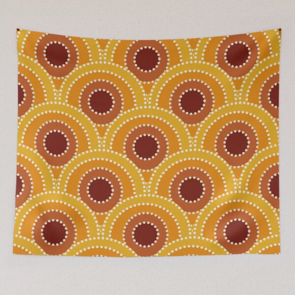 Item preview, Art Deco Sunrise Retro pattern  designed and sold by Yasminepatterns .