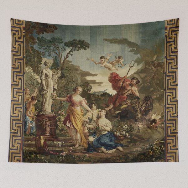 Item preview, ABDUCTION OF PROSERPINA Antique Mythological Tapestry designed and sold by BulganLumini.