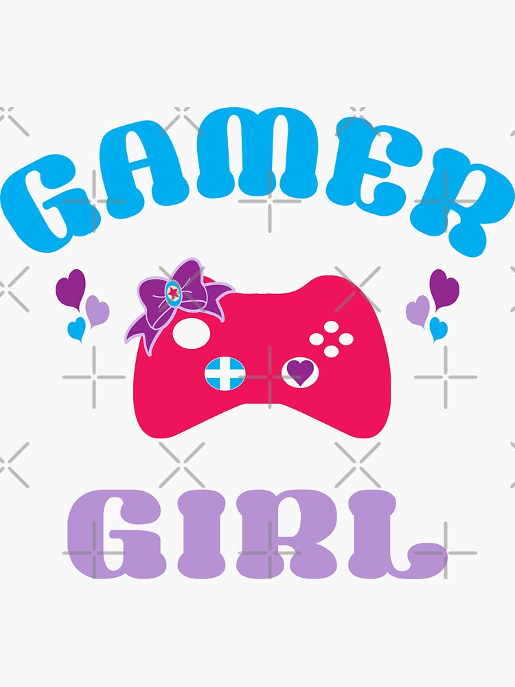 "Cute Gamer Girl" Sticker for Sale by MadamSasami Redbubble
