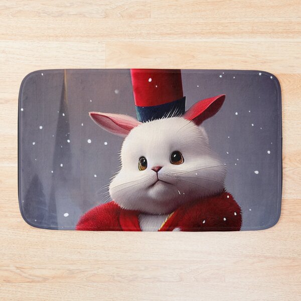 Item preview, Sir Cotton Tail, Fluffy White Christmas Rabbit designed and sold by LuliandFriends.