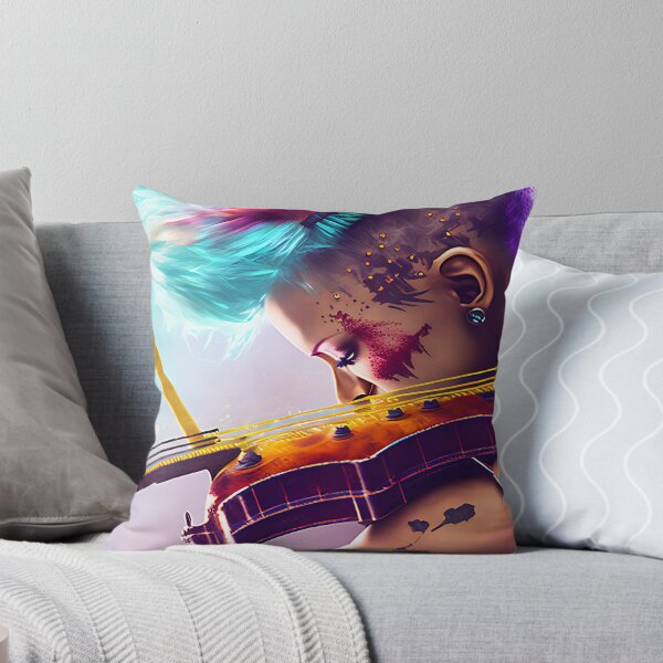 Item preview, Punk girl playing an electric violin designed and sold by AiAholic.