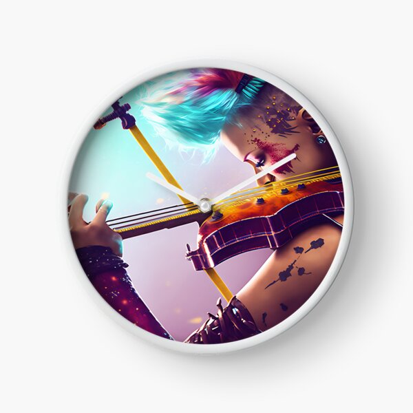 Item preview, Punk girl playing an electric violin designed and sold by AiAholic.