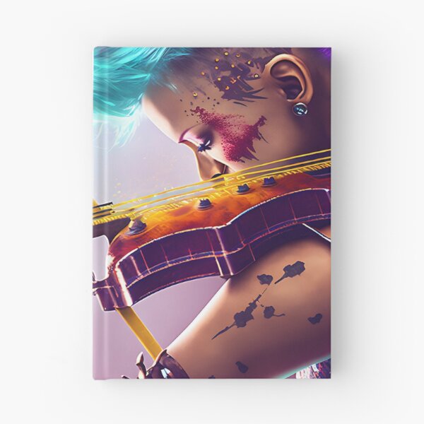 Item preview, Punk girl playing an electric violin designed and sold by AiAholic.