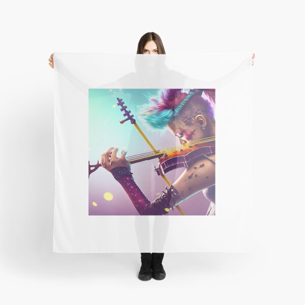 Item preview, Punk girl playing an electric violin designed and sold by AiAholic.