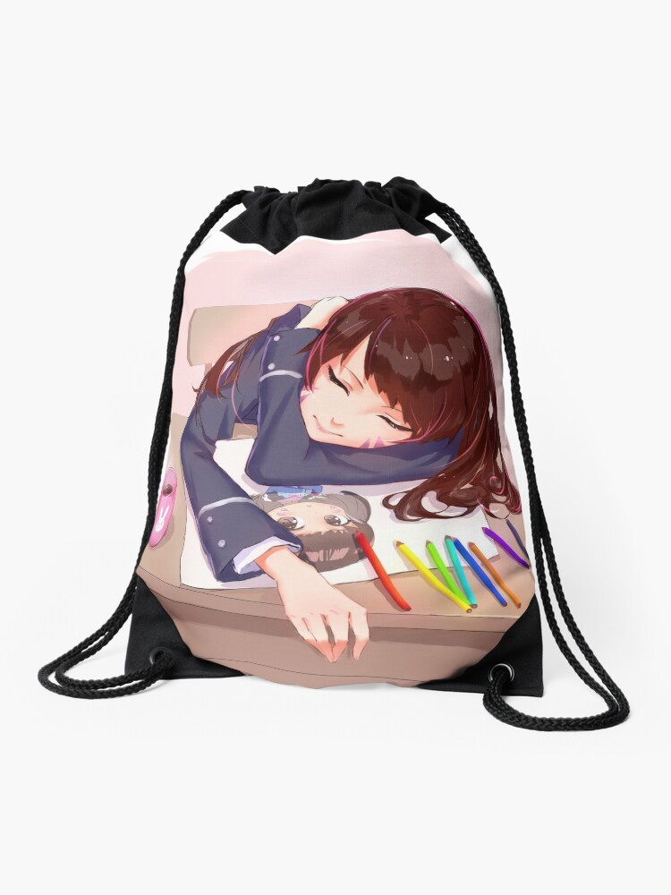 Cute Sleeping Anime Girl Drawstring Bag By Meepmorphy Redbubble - comfortable cute anime outfit roblox
