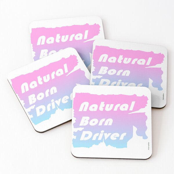 Item preview, Natural Born Driver rosé-blue designed and sold by blacktopfieber.