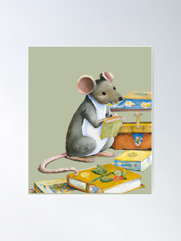 cute mouse animal painting