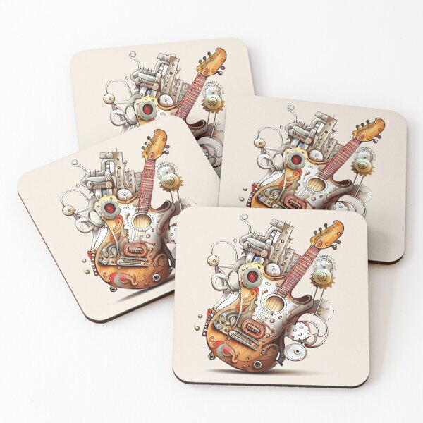 Item preview, Guitar Tech. Surrealistic Illustration designed and sold by KOTOdesign.