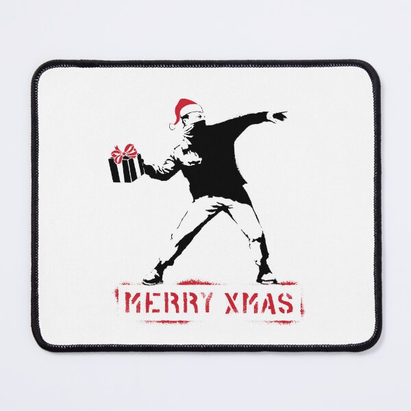 Item preview, Flower Thrower Merry Christmas Sarcastic Street Art Banksy designed and sold by WE-ARE-BANKSY.