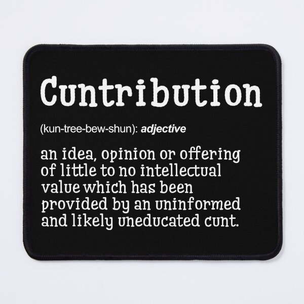Item preview, Cuntribution | Definition Print | Bathroom Print | WC Print | Wall Art | Wall Decor | Funny Print | Gift Idea | Funny Quotes designed and sold by peacefulcreator.