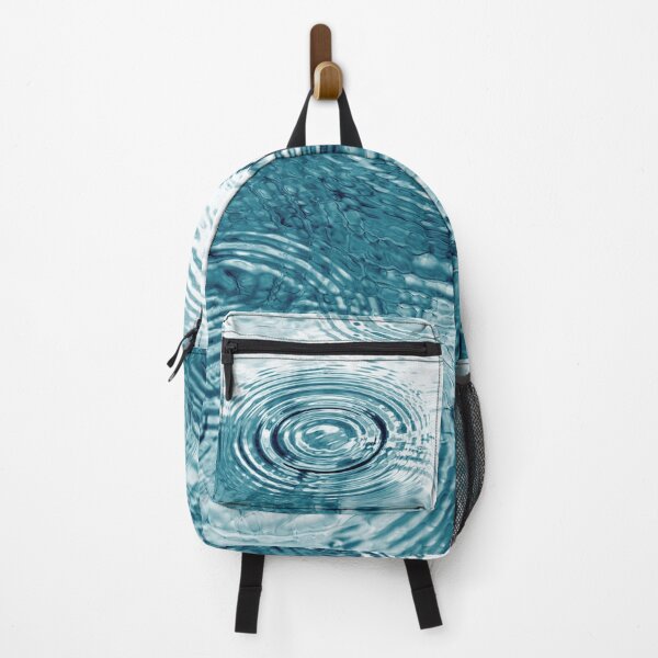 Item preview, Rippled Circle Ripples on Water in Rain Teal Blue Green designed and sold by jocelynsart.