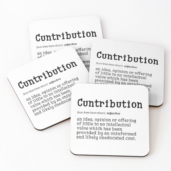 Item preview, Cuntribution | Definition Print | Bathroom Print | WC Print | Wall Art | Wall Decor | Funny Print | Gift Idea | Funny Quotes designed and sold by peacefulcreator.
