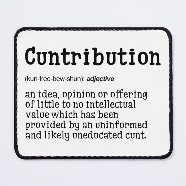 Item preview, Cuntribution | Definition Print | Bathroom Print | WC Print | Wall Art | Wall Decor | Funny Print | Gift Idea | Funny Quotes designed and sold by peacefulcreator.