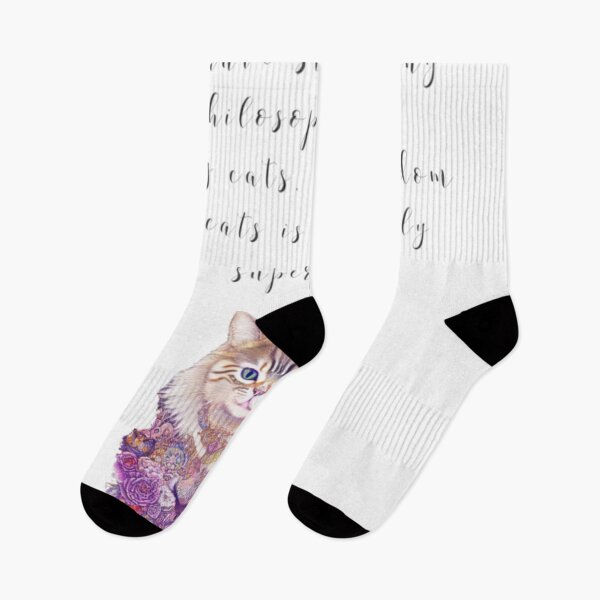 Item preview, “I have studied many philosophers and many cats. The wisdom of cats is infinitely superior.”  designed and sold by Imaclone.