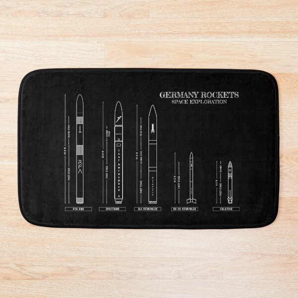 Item preview, Germany Rockets (Space Exploration): White Stencil-No Background Version designed and sold by BGALAXY.