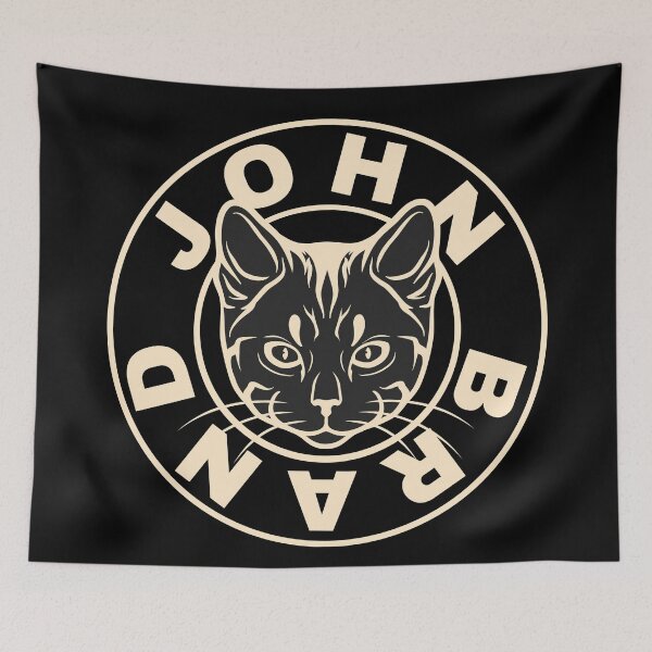 Item preview, JOHN NAME SHIRT: JOHN BRAND BLACK CAT DESIGN. designed and sold by AlexRelax.