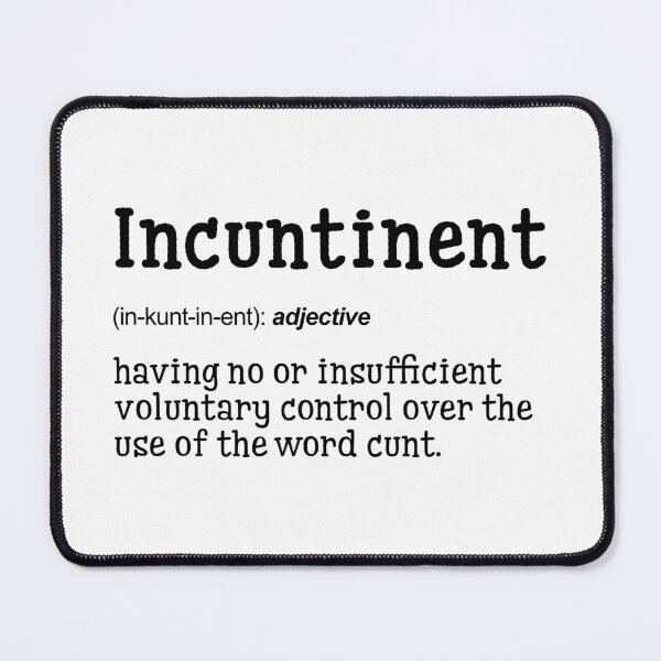 Item preview, Incuntinent | Definition Print | Bathroom Print | WC Print | Wall Art | Wall Decor | Funny Print | Gift Idea | Funny Quotes designed and sold by peacefulcreator.