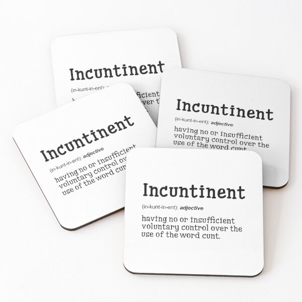 Item preview, Incuntinent | Definition Print | Bathroom Print | WC Print | Wall Art | Wall Decor | Funny Print | Gift Idea | Funny Quotes designed and sold by peacefulcreator.
