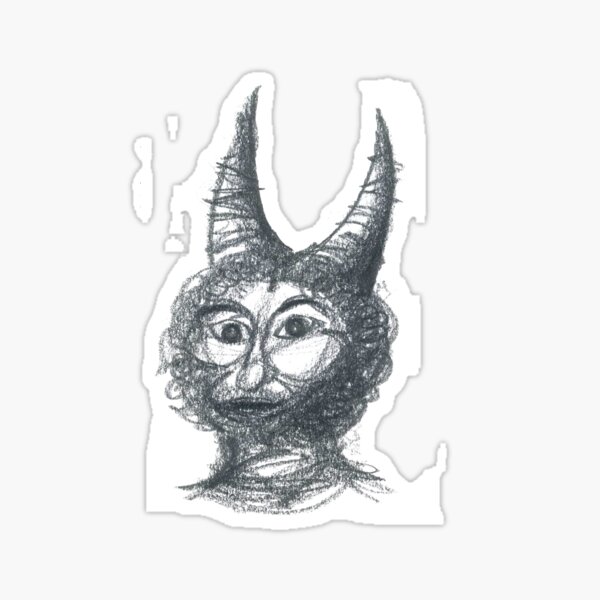 devil for halloween Sticker