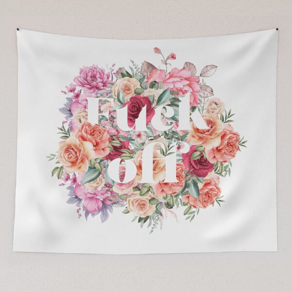 Item preview, F off -  floral designed and sold by Lyxy.
