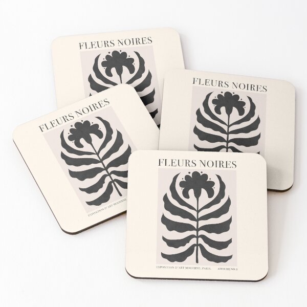Item preview, Fleur Noir N2 – Black Flower Exhibition Poster Edition designed and sold by GraphicBicycle.