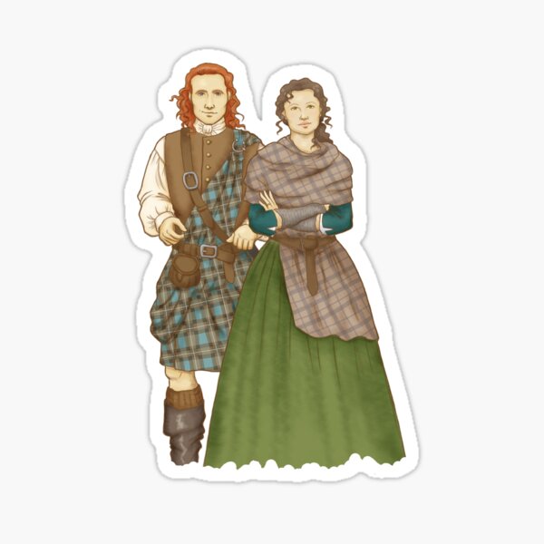 Jamie and Claire Sticker