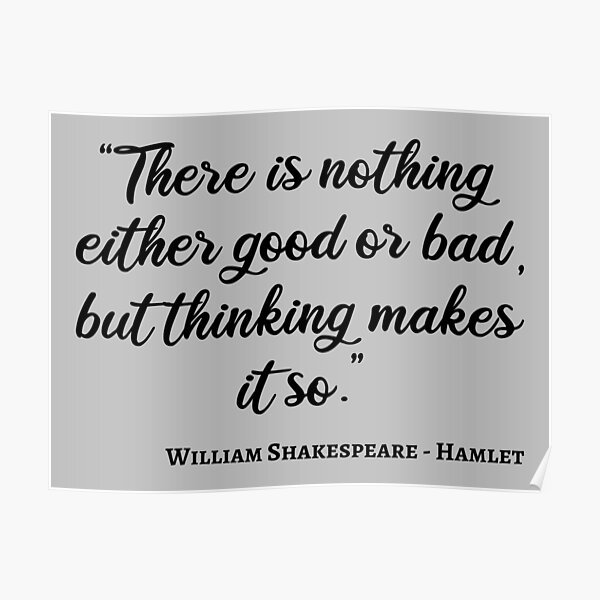 "Hamlet Quote I Handwritten Style" Poster for Sale by lemonpepper