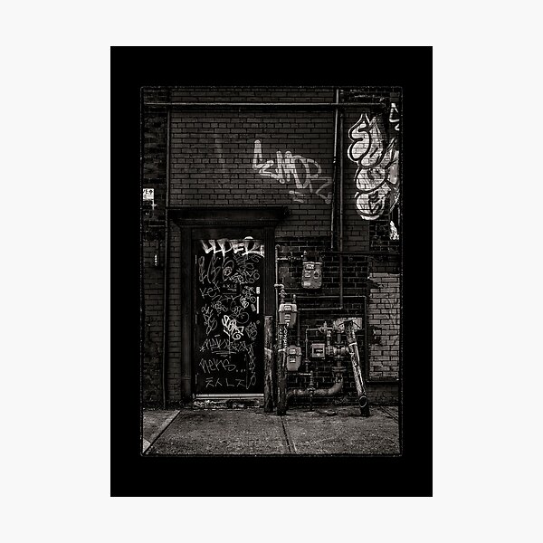 Item preview, Alleyway Pipes No 4 with Border designed and sold by The Learning Curve Photography.