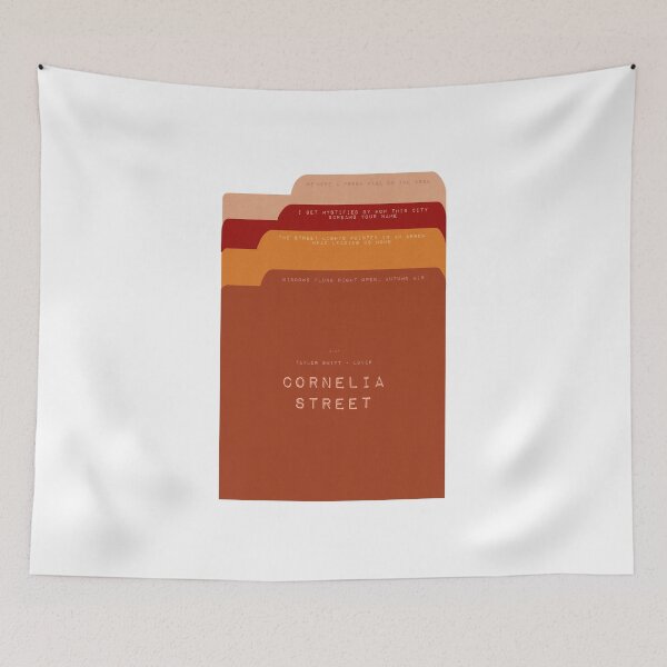 Item preview, cornelia street lyric color palette file folder / graphic design designed and sold by viviennesworld.