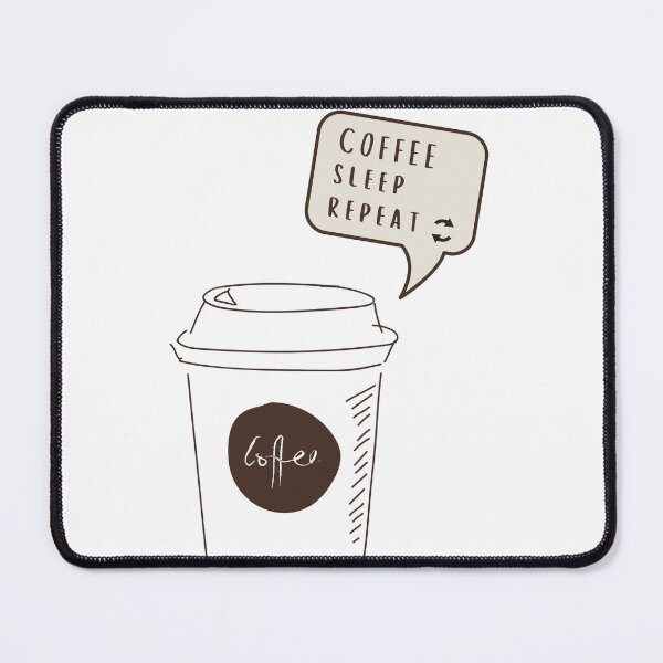 Item preview, Coffee sleep repeat t shirt designed and sold by DahemStore.