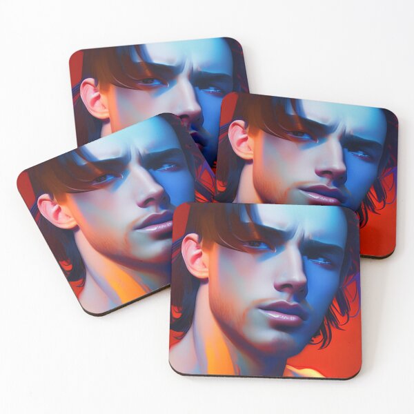 Item preview, Colorful Male Portrait designed and sold by GeorgiosT.