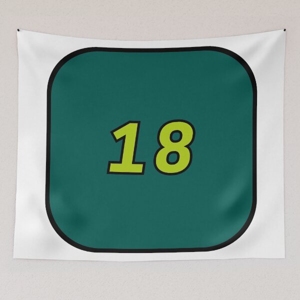 Item preview, Lance Stroll simple aston martin square designed and sold by ff1merch ..
