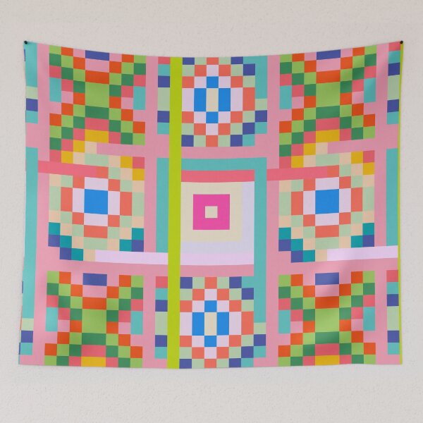 Item preview, 1980s computer pixel art pattern design  designed and sold by lucybrownlane.