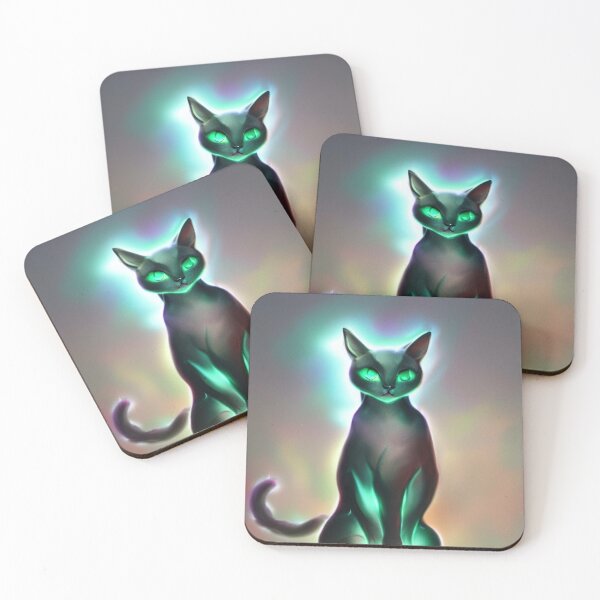 Item preview, Cat in the light of the luminescence designed and sold by aiartoday.