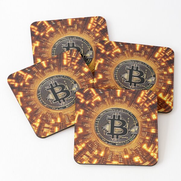 Item preview, BTC Crypto Cryptocurrency Bitcoin Art  designed and sold by tpixx.