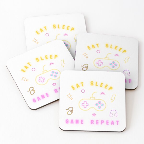 Item preview, eat sleep game repeat t shirt designed and sold by DahemStore.