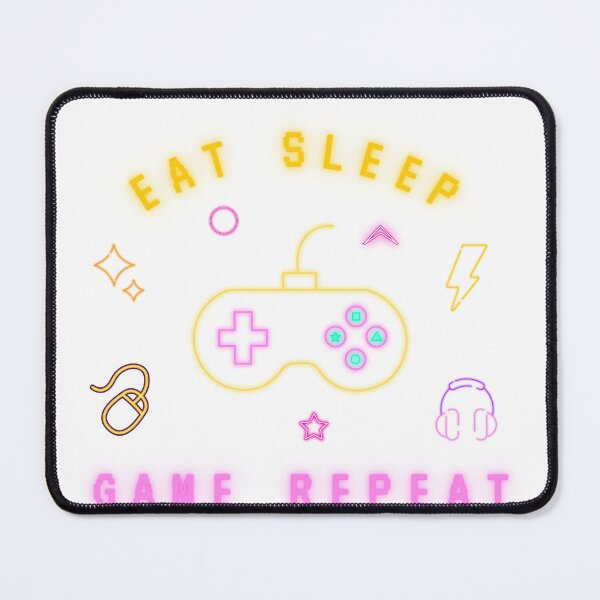 Item preview, eat sleep game repeat t shirt designed and sold by DahemStore.