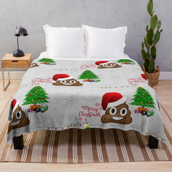 Black Emoji Emotion Throw Blanket Bedding Soft Bed Warm Throws Double Xmas New 
