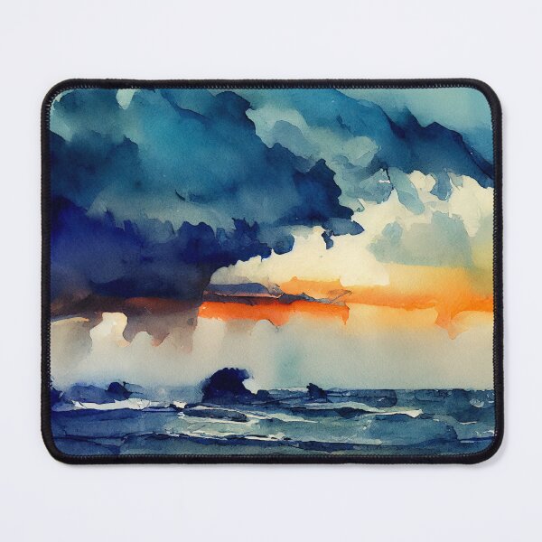 Item preview, A Deep Blue Sea on a Stormy Sunset designed and sold by aricutcia.