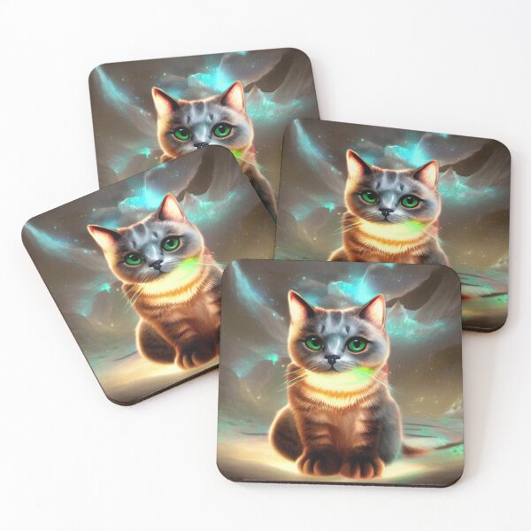 Item preview, Cat in the light of the luminescence designed and sold by aiartoday.