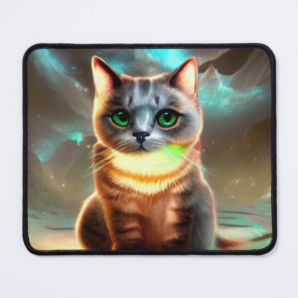 Item preview, Cat in the light of the luminescence designed and sold by aiartoday.