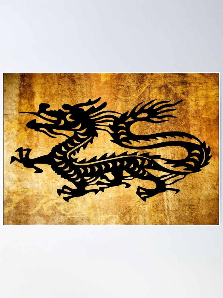 Alternate view of Vintage Dragon Poster