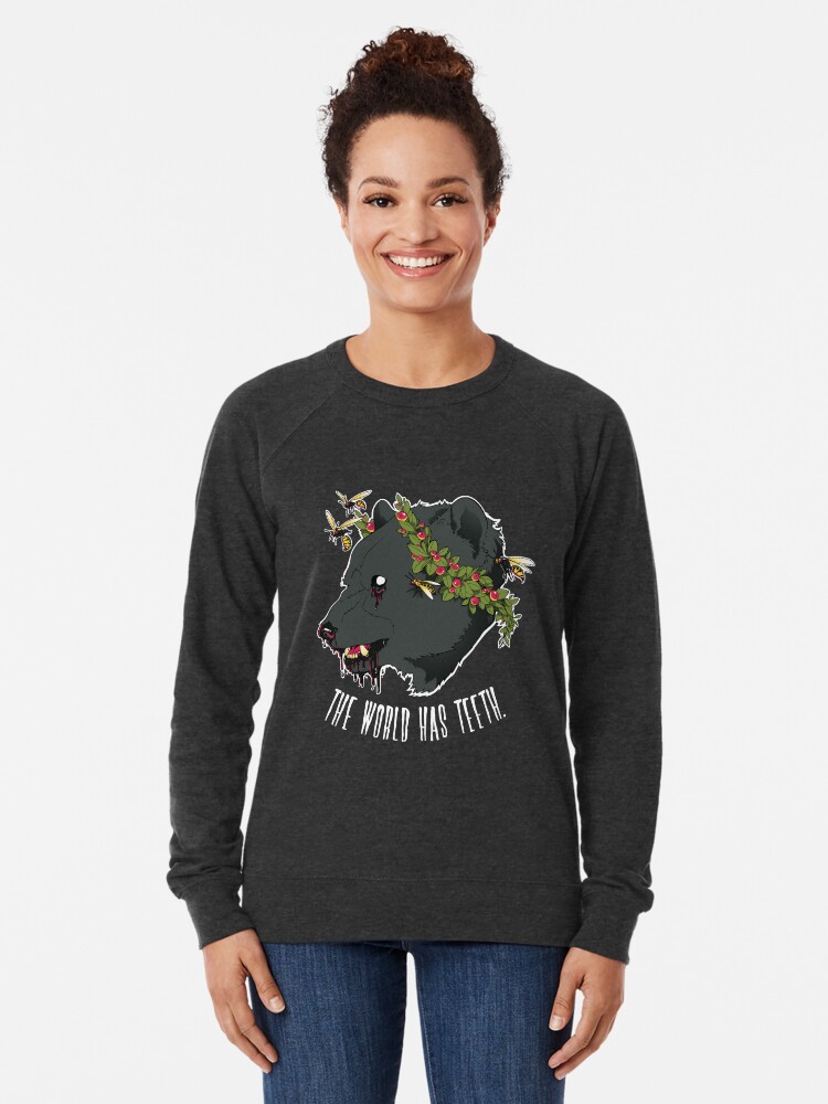 Alternate view of The World Has Teeth Lightweight Sweatshirt