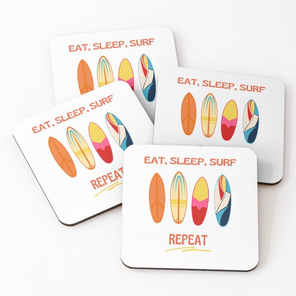 Item preview, surf eat sleep repeat t shirt designed and sold by DahemStore.