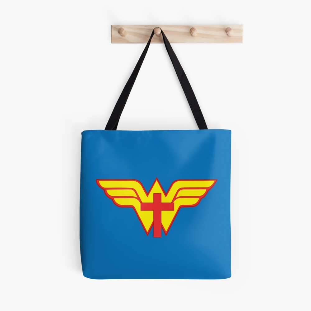 JESUS IS MY SUPERHERO Tote Bag