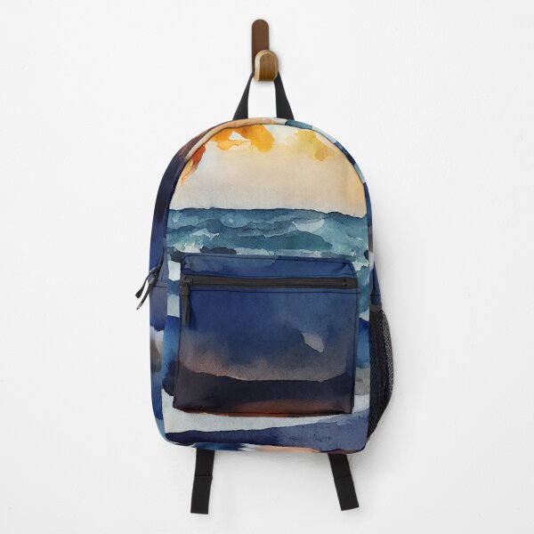 Item preview, Stormy Ocean in Deep blue colors on Evening Sunset designed and sold by aricutcia.