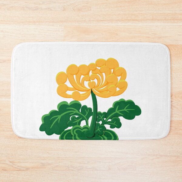 Item preview, Golden Chrysanthemum with Green Leaves designed and sold by Moyanana.